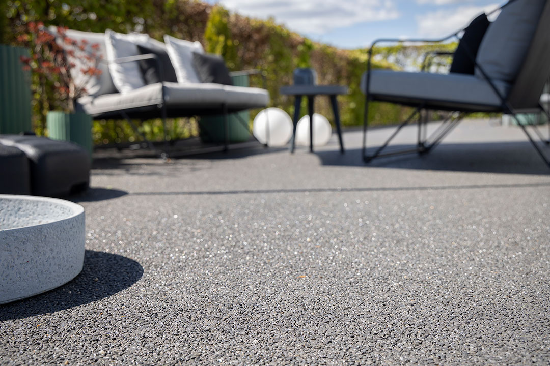 Stonewalk GO-OUT stentæppe belægning på terrasse i Taulov